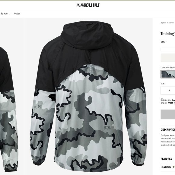 KUIU Tech Wind Jacket - Camo - Picture 5 of 6